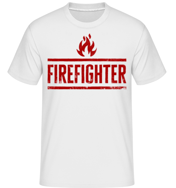 Firefighter -  Shirtinator Men's T-Shirt - White - Front