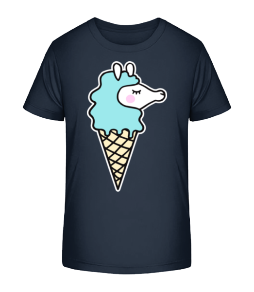 See Horse Ice Creme - Kid's Bio T-Shirt Stanley Stella - Navy - Front