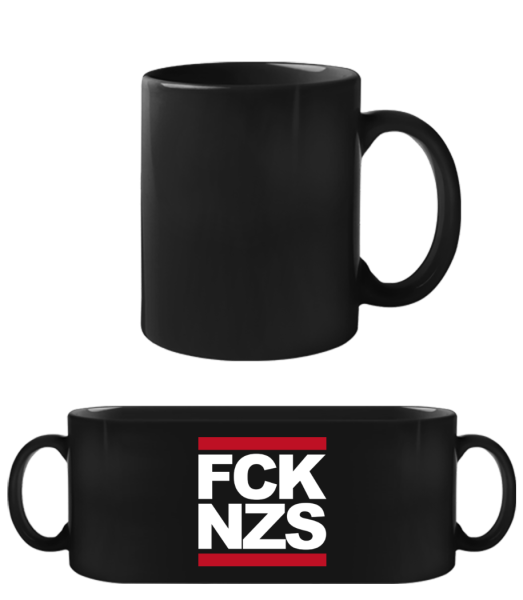 FCK NZS - Black Mug - Black - Front