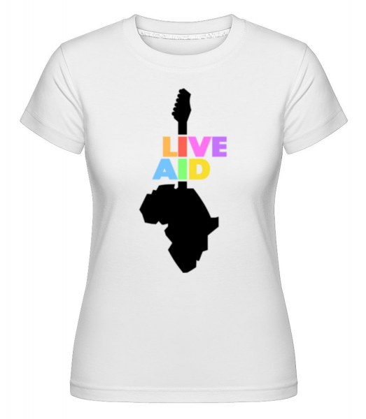 Live Aid -  Shirtinator Women's T-Shirt - White - Front