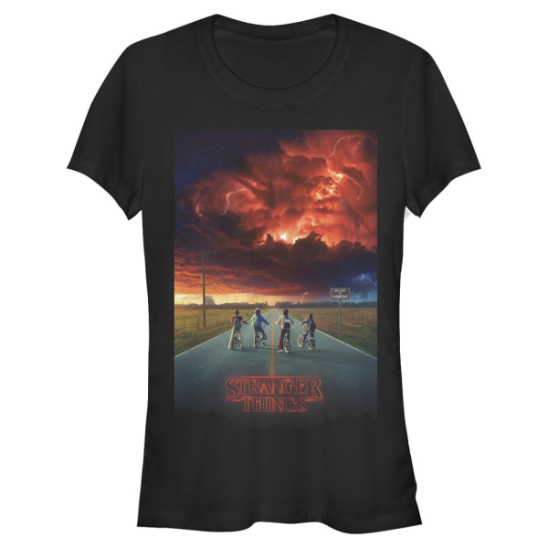 Netflix - Stranger Things - Skupina Demogorgon Cloud Poster - Women's T-Shirt - Black - Front