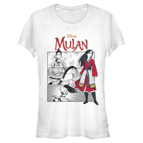 Disney - Mulan - Mulan Comic Panels - Women's T-Shirt - White - Front