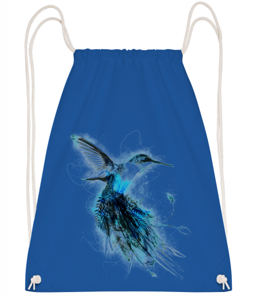 Magic Bird - Drawstring Backpack - Royal blue - Vorn
