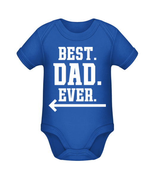 Best Dad Ever - Organic Baby Body - Royal blue - Front