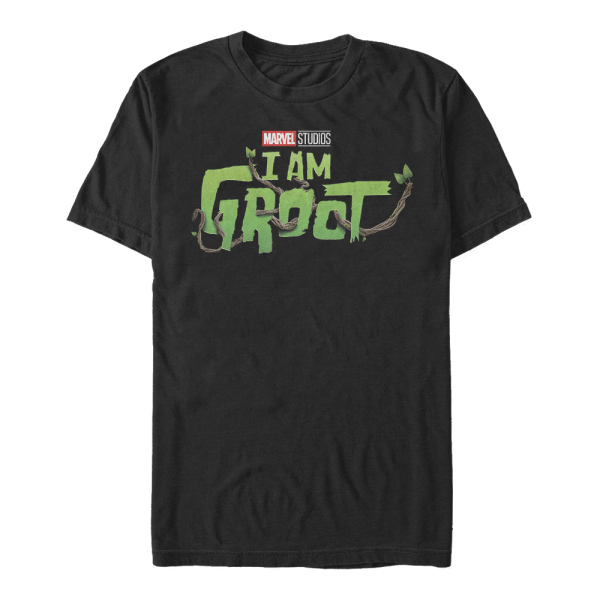 Marvel - I Am Groot - Groot Main Logo - Men's T-Shirt - Black - Front