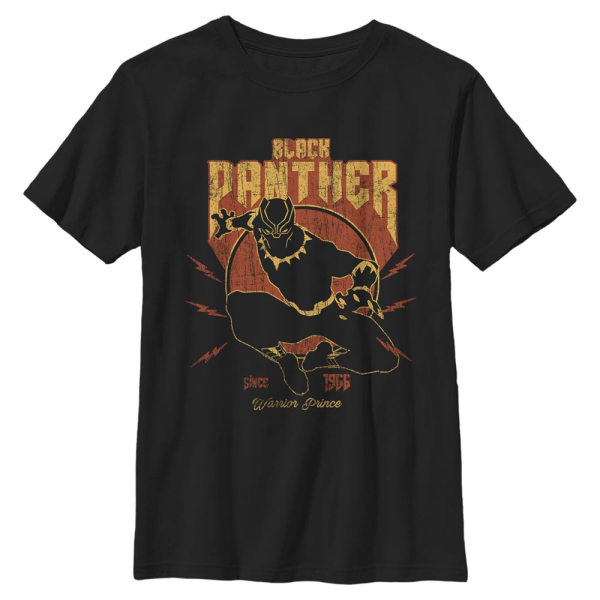 Marvel - Avengers - Black Panther Lighting Panther - Kids T-Shirt - Black - Front
