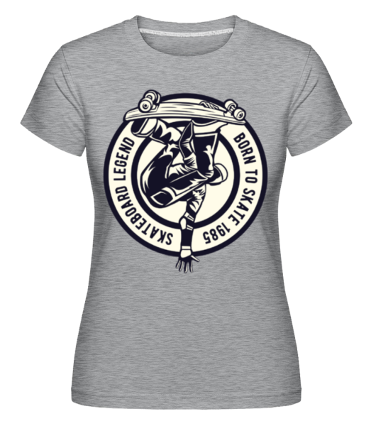 Skateboard Legend -  Shirtinator Women's T-Shirt - Heather grey - Front