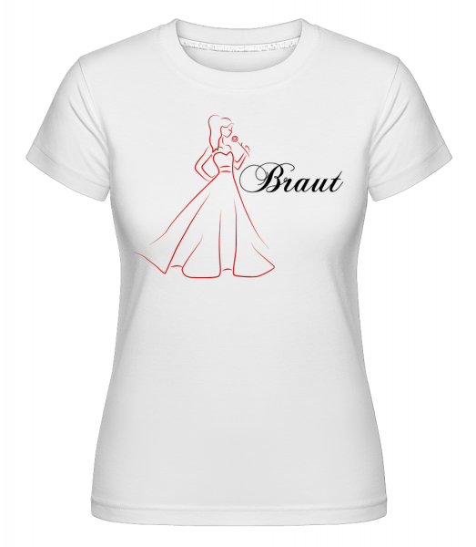 Bride Icon Red -  Shirtinator Women's T-Shirt - White - Vorn