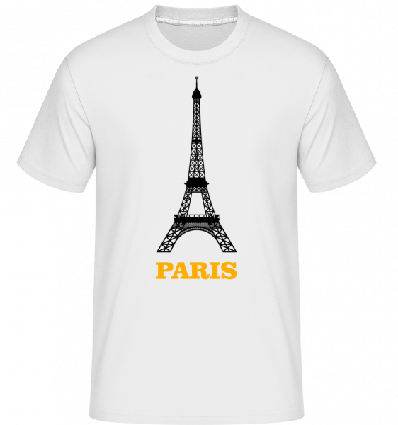 Paris Skyline -  Shirtinator Men's T-Shirt - White - Vorn