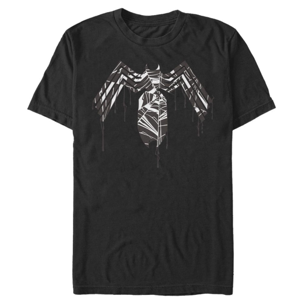 Marvel - Spider-Man - Spider-Man Venom Dripping Logo - Men's T-Shirt - Black - Front