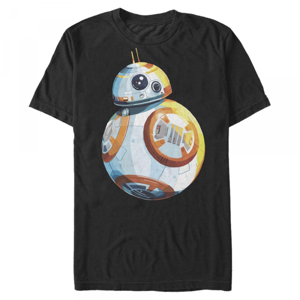 Star Wars - Episode 7 - BB-8 Multi BB8 - Men's T-Shirt - Black - Front