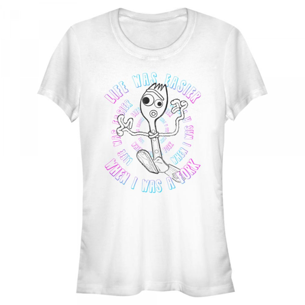Pixar - Toy Story - Forky Stay Weird - Women's T-Shirt - White - Front