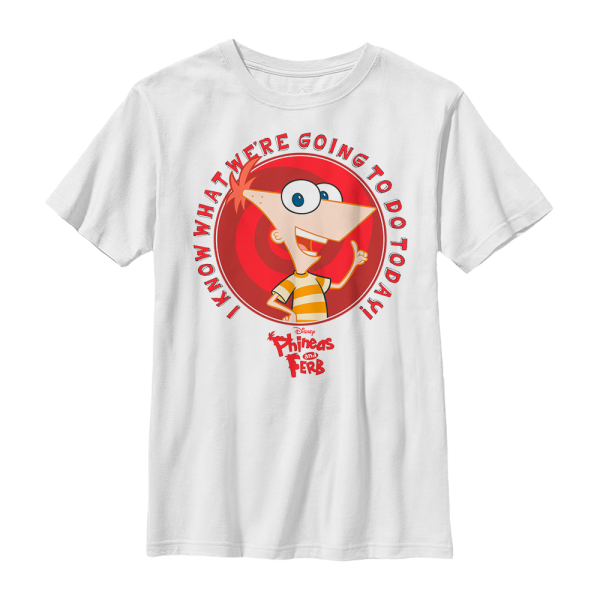 Disney Classics - Phineas and Ferb - Phineas Do Today - Kids T-Shirt - White - Front