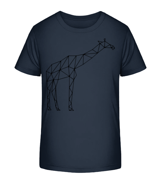 Polygon Giraffe - Kid's Bio T-Shirt Stanley Stella - Navy - Front