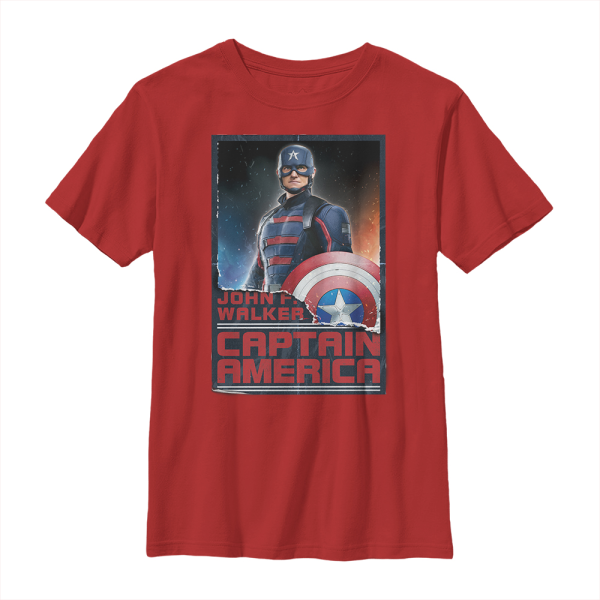 Marvel - The Falcon and the Winter Soldier - John F. Walker Stand Tall Cap - Kids T-Shirt - Red - Front