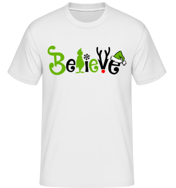 Believe -  Shirtinator Men's T-Shirt - White - Front
