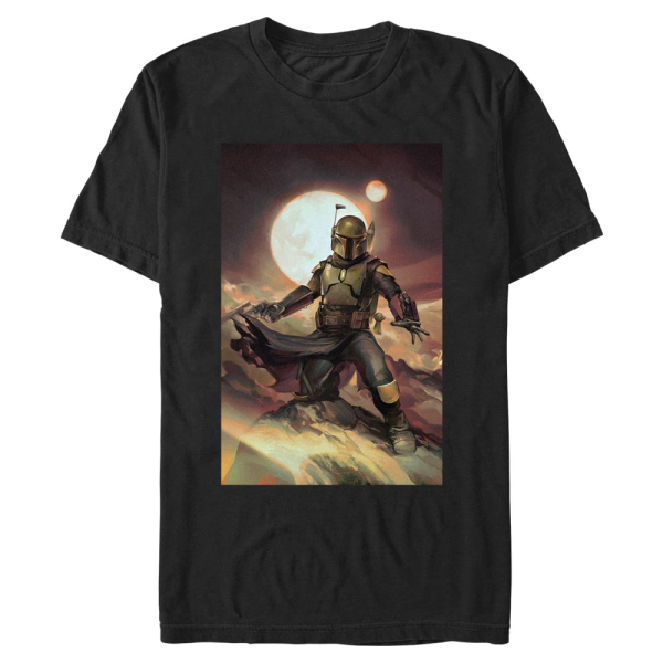 Star Wars - Book of Boba Fett - Boba Fett Boba Painting - Men's T-Shirt - Black - Front