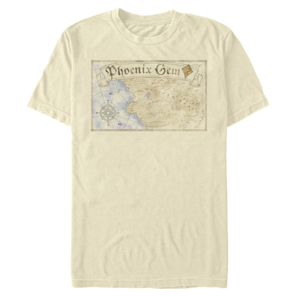 Pixar - Onward - Phoenix Gem Map - Men's T-Shirt - Cream - Front