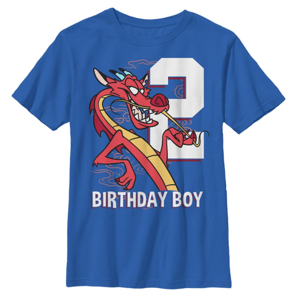 Disney - Mulan - Mushu Two - Kids T-Shirt - Royal blue - Front