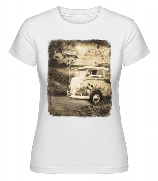 Festival Bus -  Shirtinator Women's T-Shirt - White - Vorn