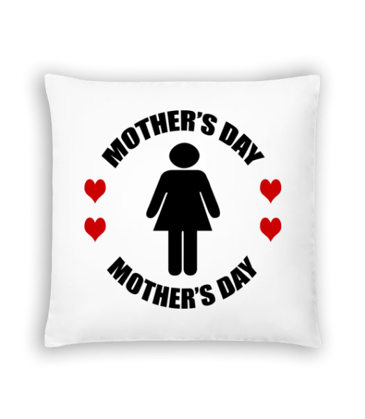 Mother's Day Logo - Cushion - White - Front