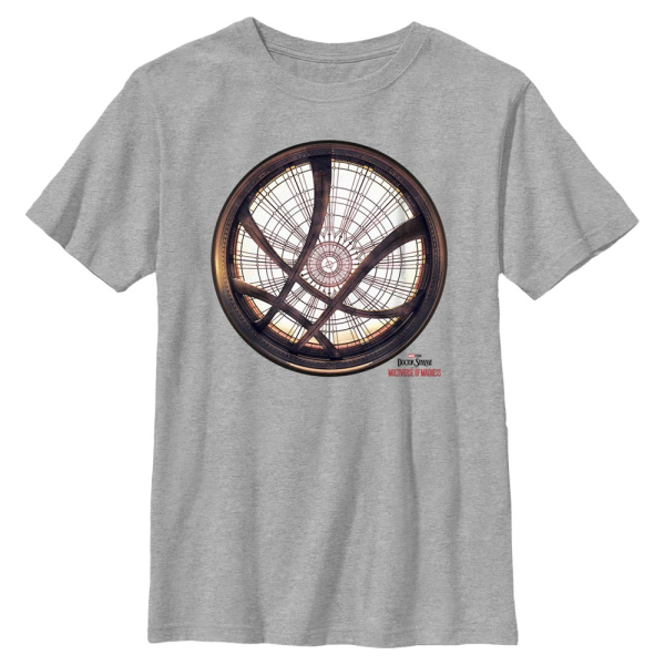 Marvel - Doctor Strange - Logo Sanctum Sanctorum Window - Kids T-Shirt - Heather grey - Front
