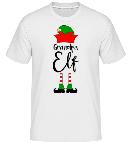 Grandpa Elf -  Shirtinator Men's T-Shirt - White - Front