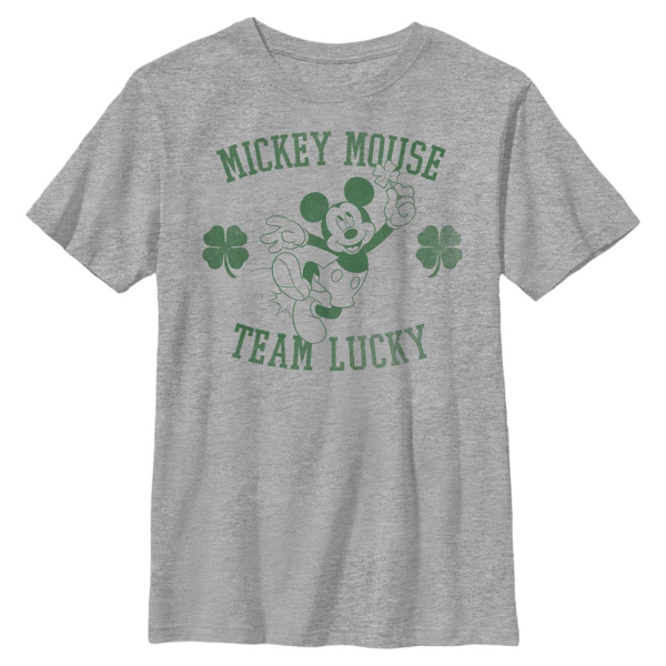 Disney Classics - Mickey Mouse - Mickey & přátelé Team Lucky - Kids T-Shirt - Heather grey - Front