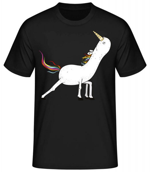 Yoga unicorn stretched - Basic T-Shirt - Black - Vorn