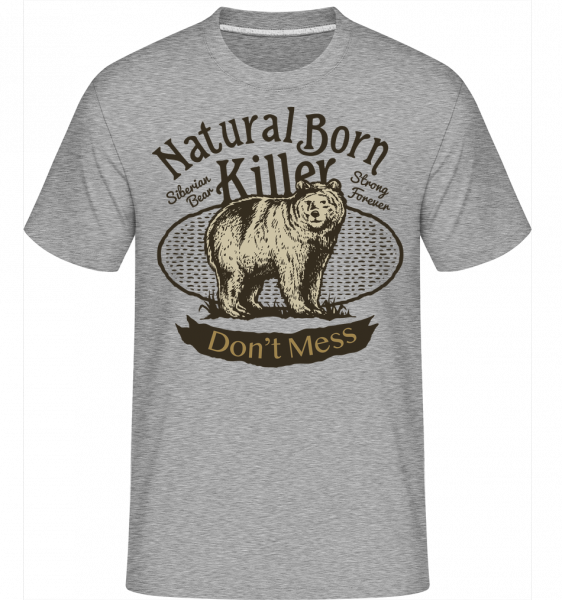 Siberian Bear -  Shirtinator Men's T-Shirt - Heather grey - Vorn