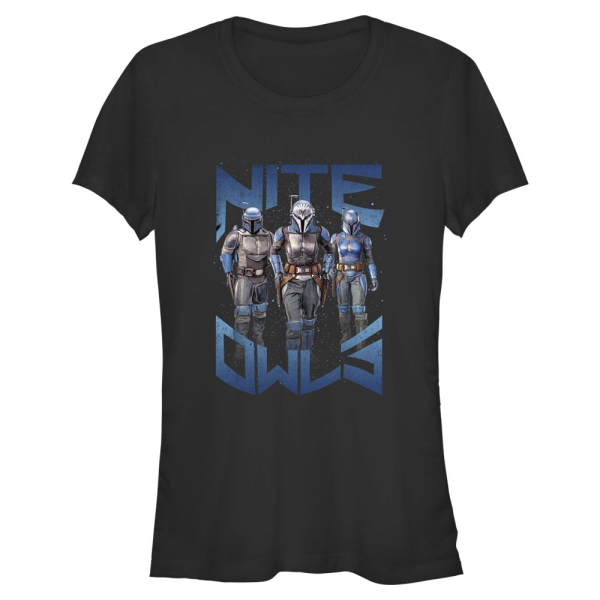 Star Wars - The Mandalorian - Skupina Nite Owl - Women's T-Shirt - Black - Front