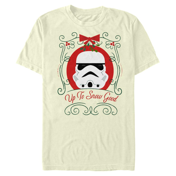 Star Wars - Stormtrooper Snow Good - Christmas - Men's T-Shirt - Cream - Front