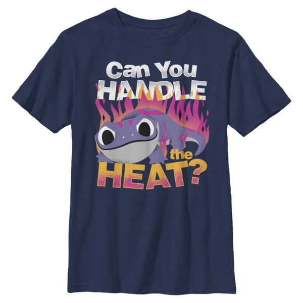 Disney - Frozen - Bruni Handle Heat - Kids T-Shirt - Navy - Front