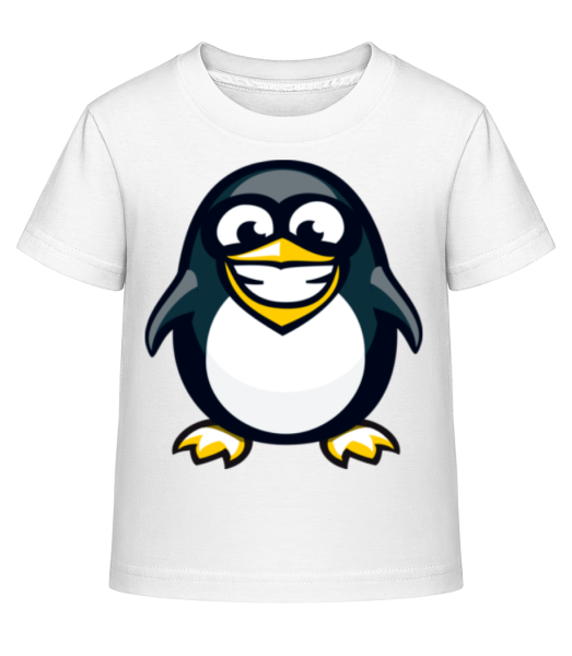 Happy Penguin - Kid's Shirtinator T-Shirt - White - Front
