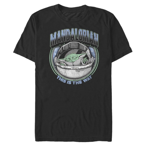 Star Wars - The Mandalorian - The Child Vint Magic - Men's T-Shirt - Black - Front