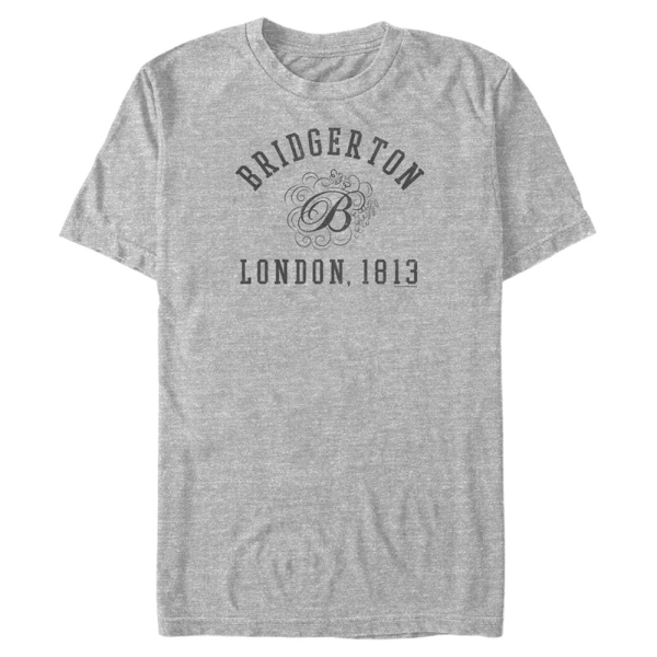 Netflix - Bridgerton - Logo Lines - Men's T-Shirt - Heather grey - Front