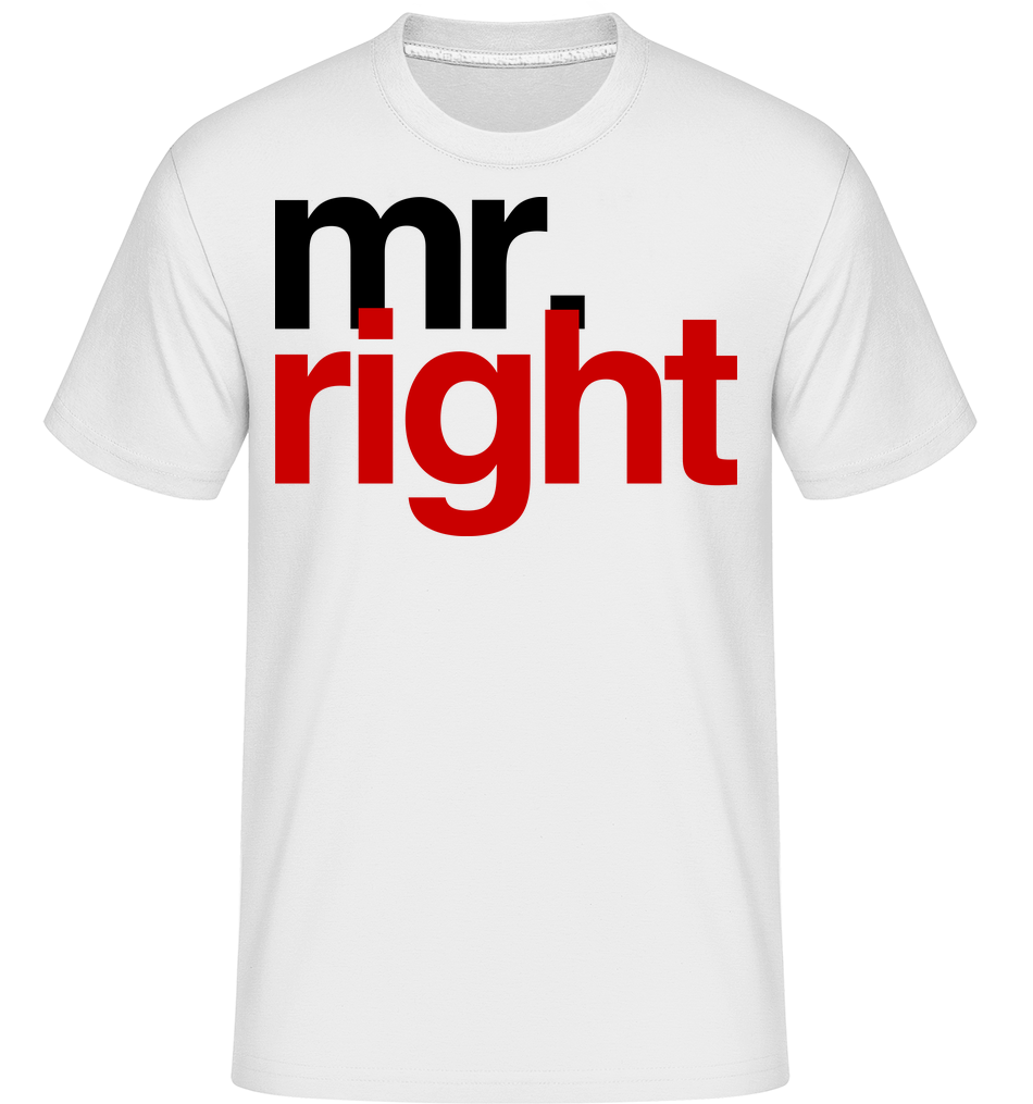 Mr. Right Logo · Shirtinator Men's T-Shirt | Shirtinator