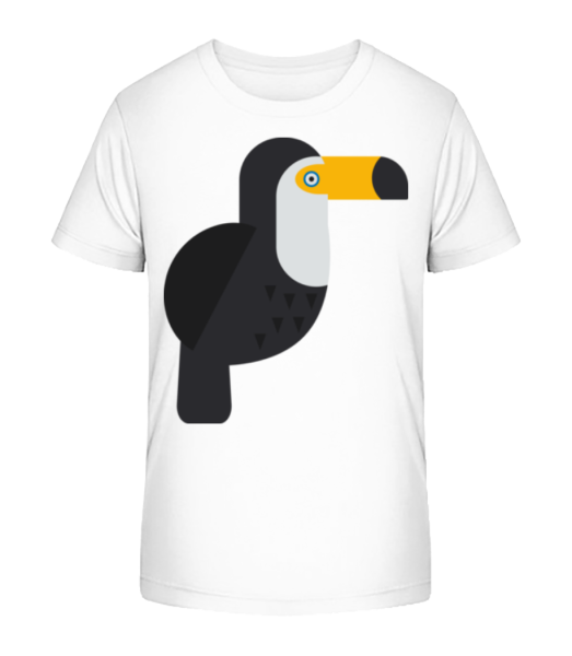 Toucan Image - Kid's Bio T-Shirt Stanley Stella - White - Front