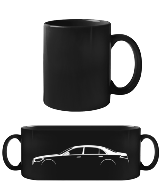 'Mercedes S W223' Silhouette - Black Mug - Black - Front