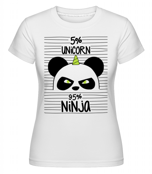 Unicorn Ninja -  Shirtinator Women's T-Shirt - White - Vorn