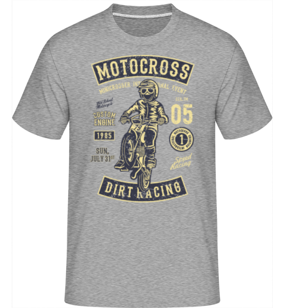 Moto Cross -  Shirtinator Men's T-Shirt - Heather grey - Front