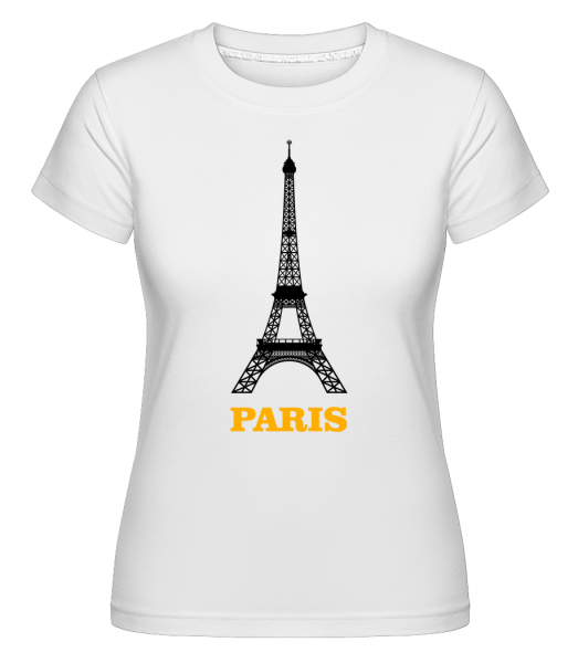 Paris Skyline -  Shirtinator Women's T-Shirt - White - Vorn