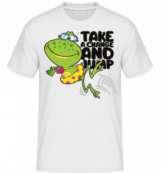 Frog Jump -  Shirtinator Men's T-Shirt - White - Vorn