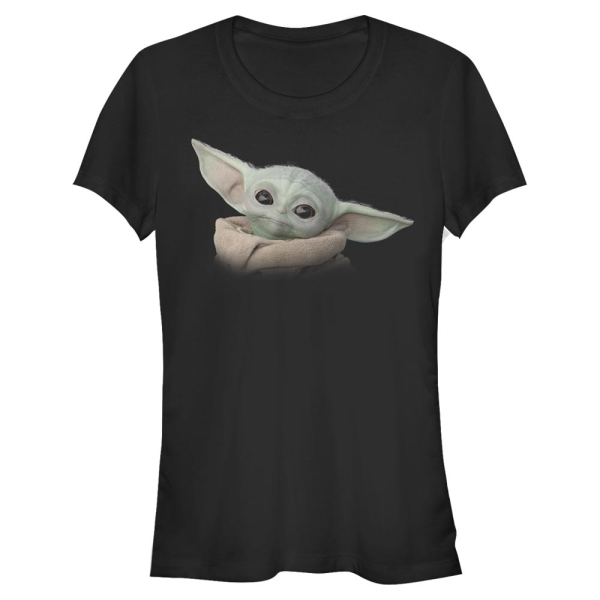 Star Wars - The Mandalorian - The Child Face - Women's T-Shirt - Black - Front