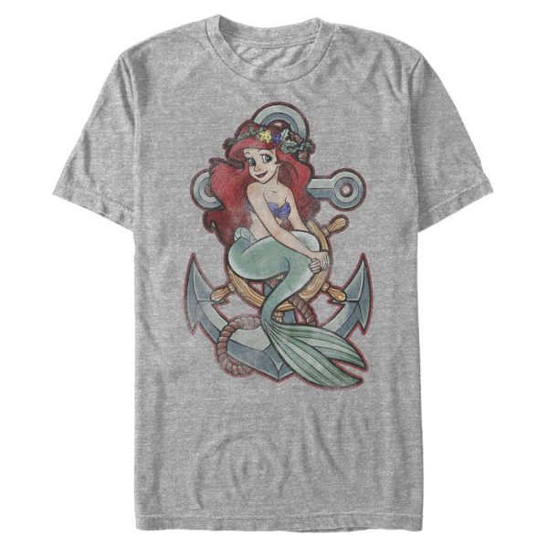 Disney - The Little Mermaid - Malá mořská víla Anchor - Men's T-Shirt - Heather grey - Front