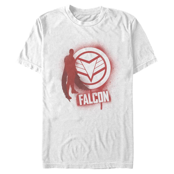 Marvel - The Falcon and the Winter Soldier - Falcon Spray Paint - Men's T-Shirt - White - Front