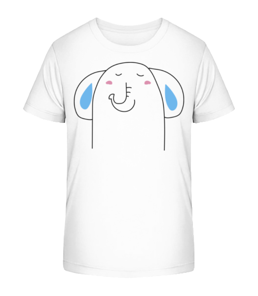 Cute Elephant - Kid's Bio T-Shirt Stanley Stella - White - Front