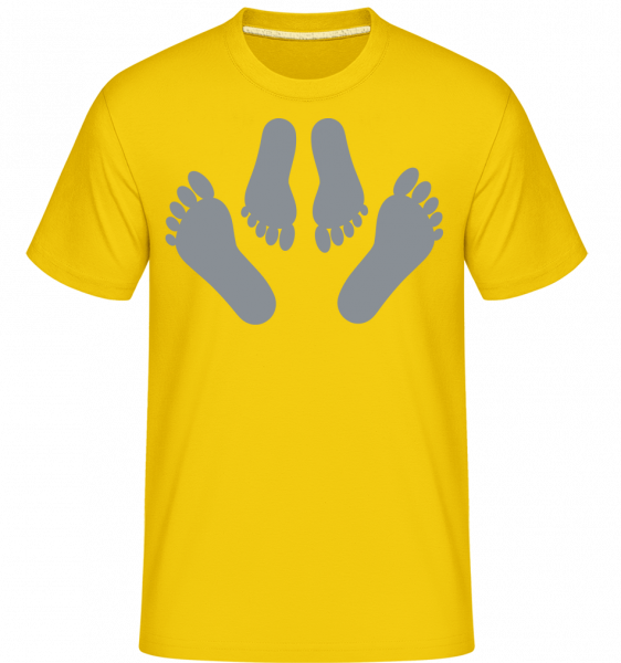 Feet -  Shirtinator Men's T-Shirt - Golden yellow - Vorn