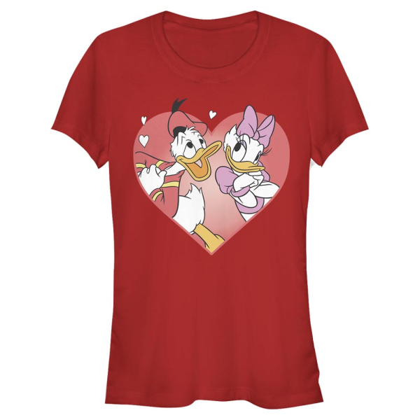 Disney Classics - Mickey Mouse - Donald & Daisy Donald And Daisy Love - Women's T-Shirt - Red - Front