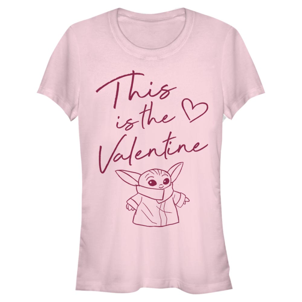 Star Wars - The Mandalorian - The Child This Valentine - Valentine's Day - Women's T-Shirt - Pink - Front
